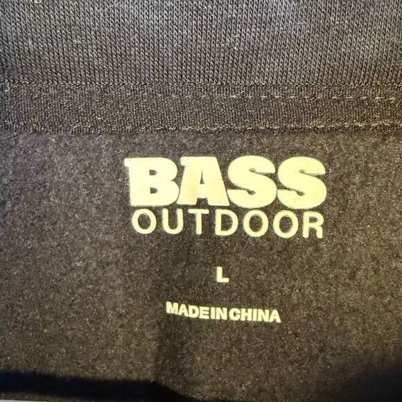 NWT Bass Outdoor Men's Convertible Hoodie Pullover Sweater. Size L - Picture 5 of 15
